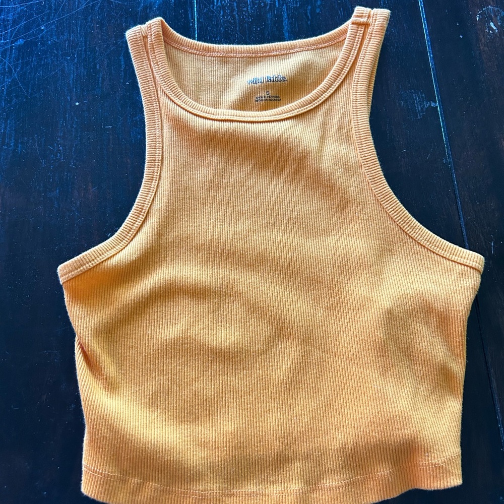 Wild Fable Melon Crooped Ripped Tank